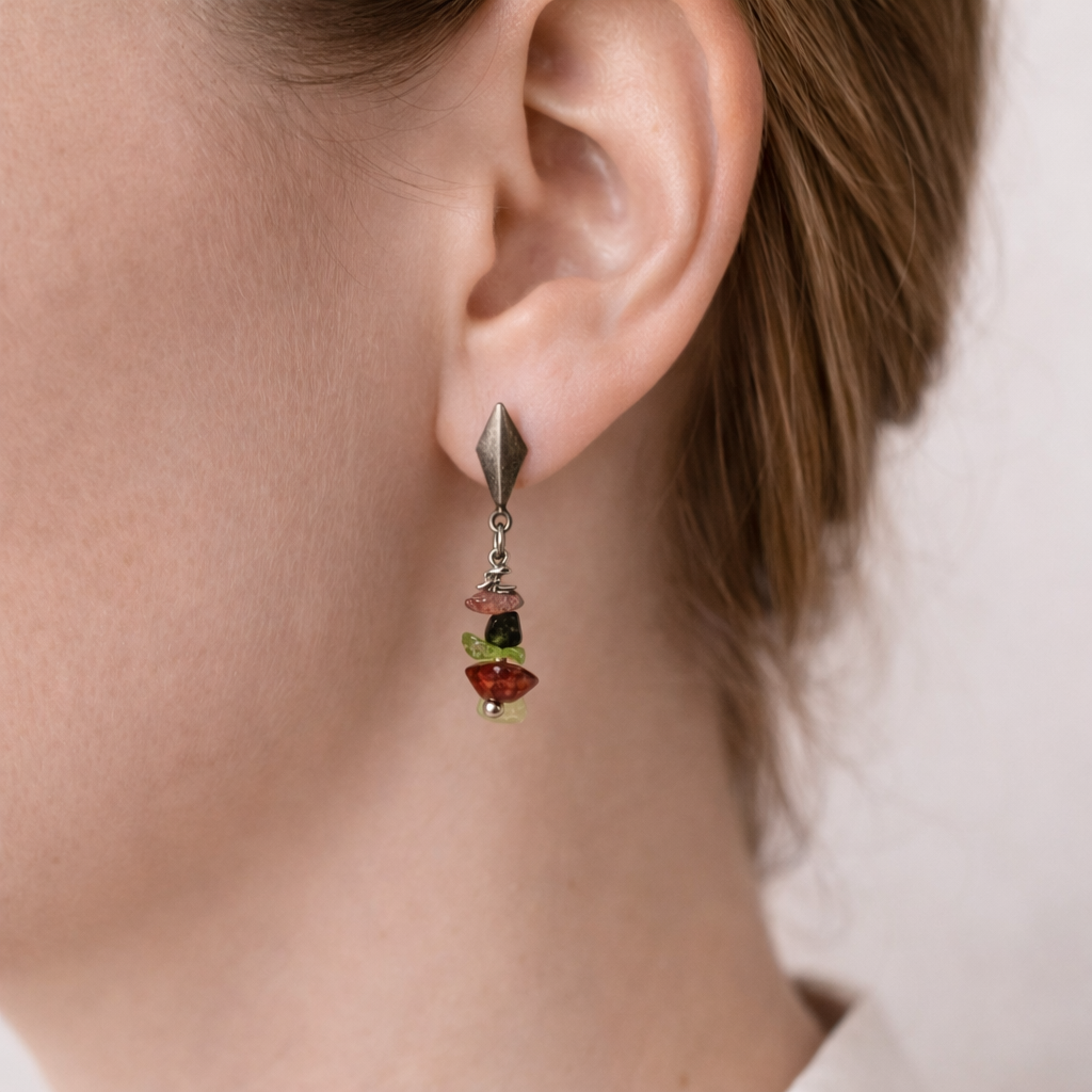 Pendientes Turmalina